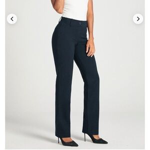 Betabrand Large Petite Trousers Classic Dress Pant Yoga Straight 30 leg like new